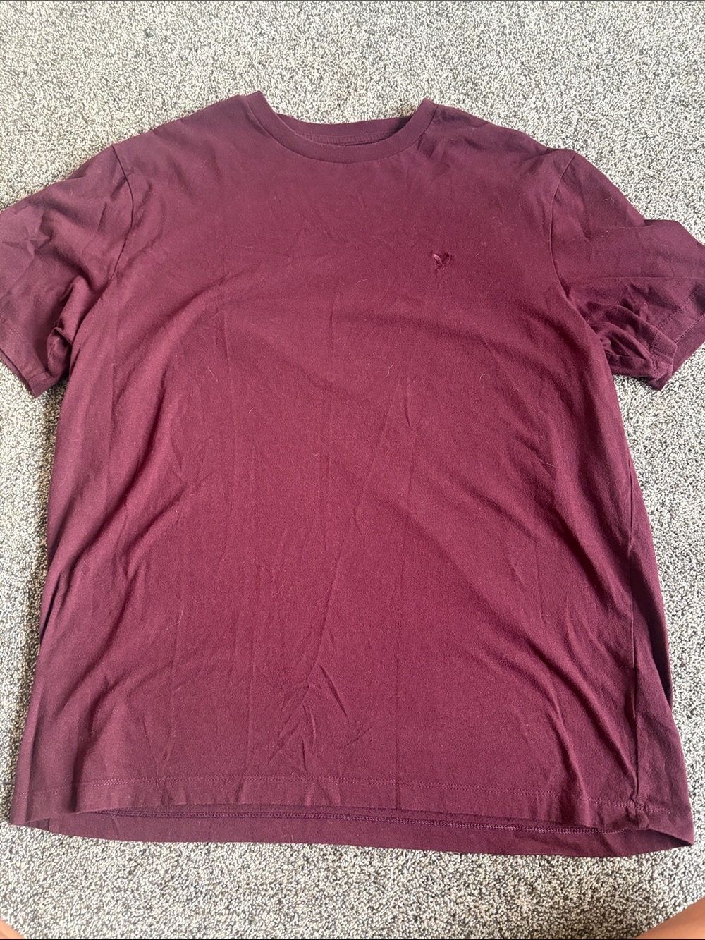 American Eagle Outfitters Men's Crew Neck T-Shirt in Maroon